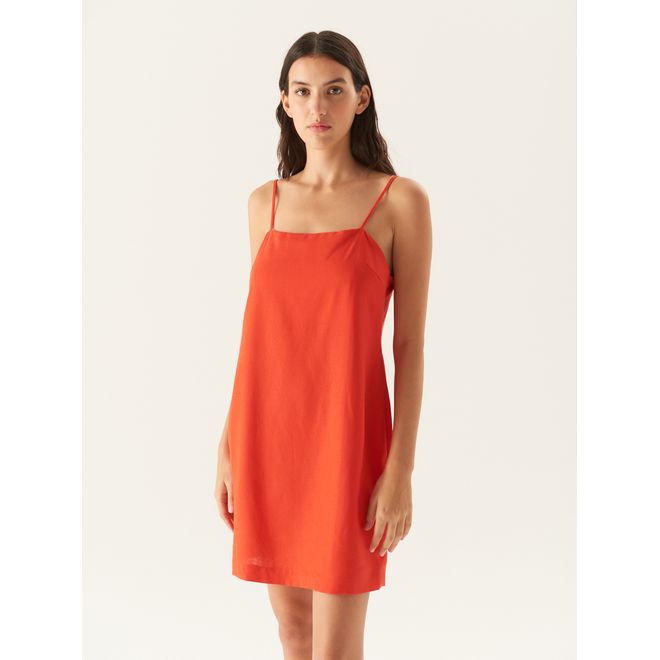 Vestido Bretel Lino