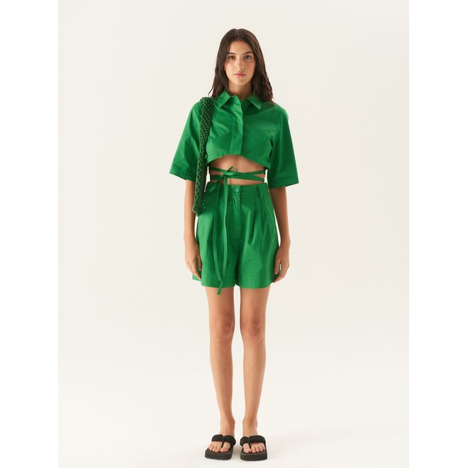 Top Poplin Crop