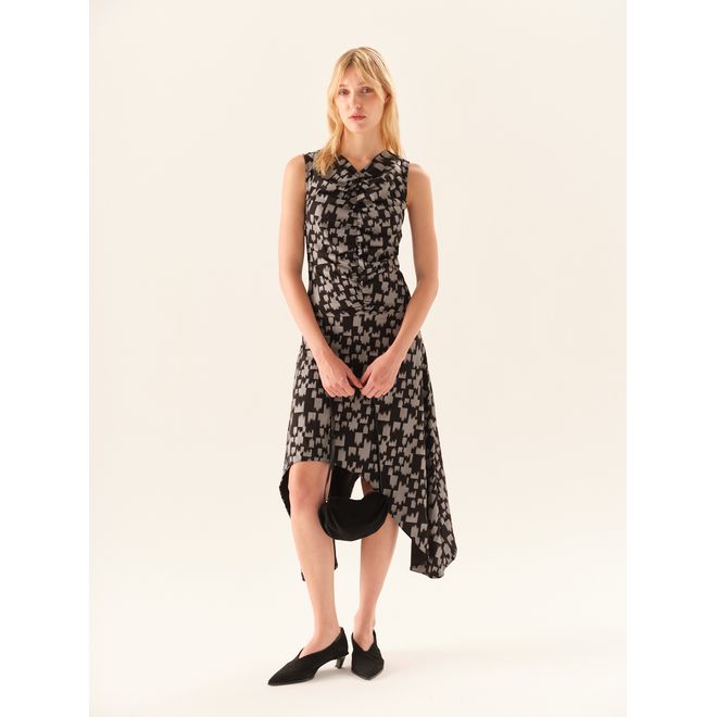 Vestido Moon Print