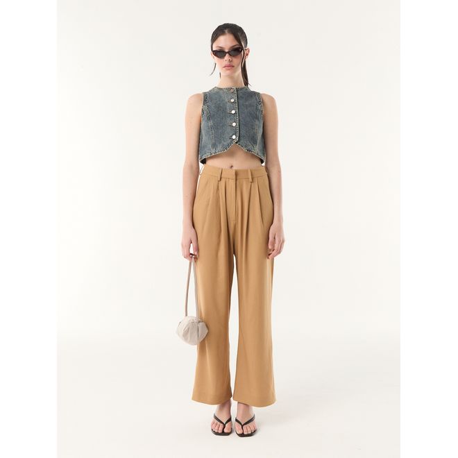 Pantalon Pinzas Lino