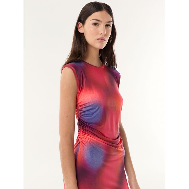 Vestido Drape Blur Print