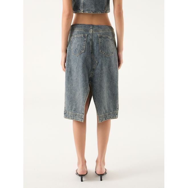 Pollera Midi Denim Wash