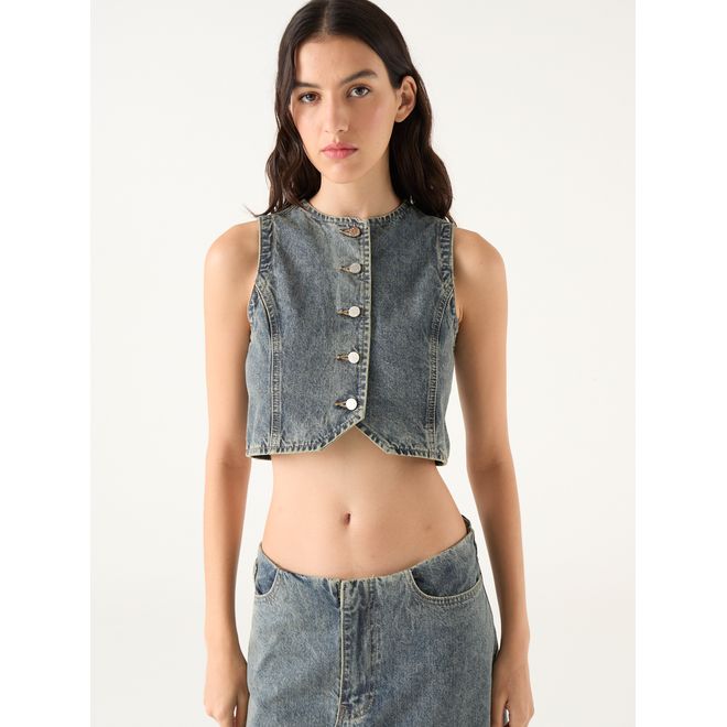 Top Vest Denim Wash