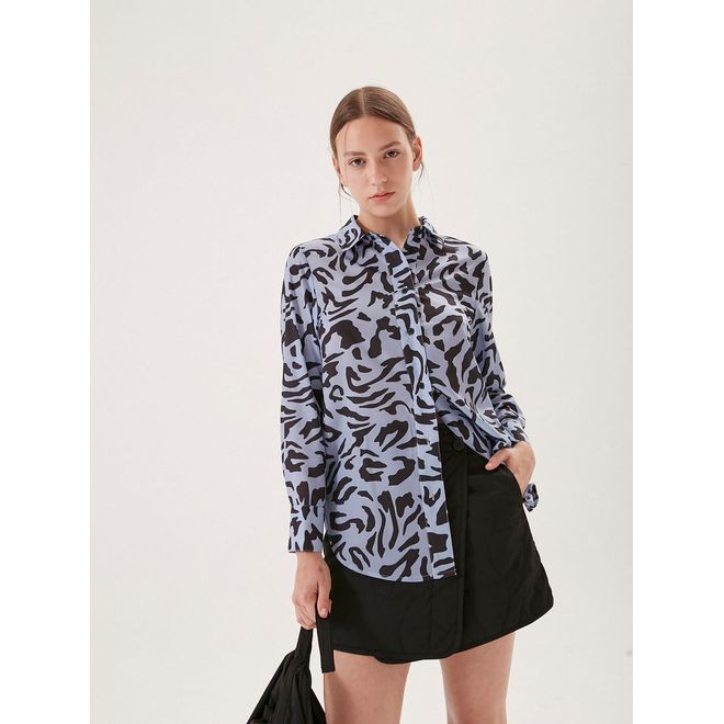 Camisa Animal Glitch Print