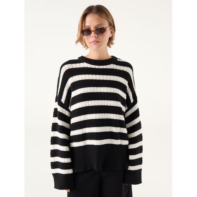 Sweater Rayas Mix Calado